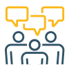 Marketing Team Collaborating Icon